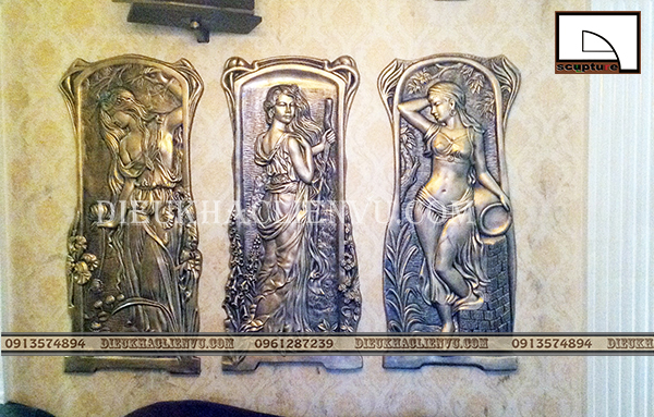 Phù điêu cô gái mang đậm nét châu Âu